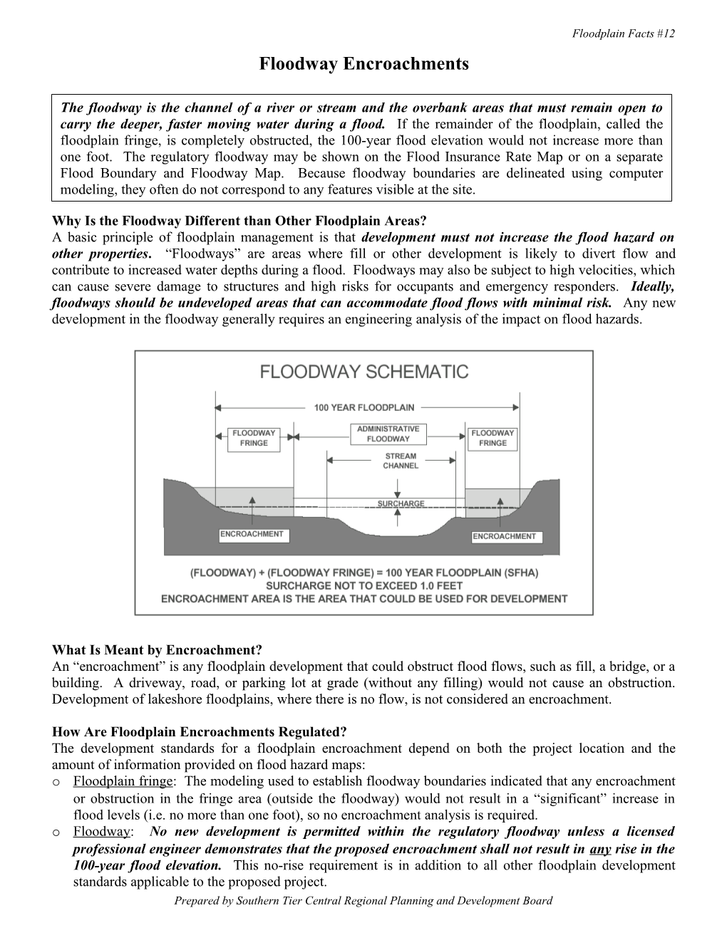 Why Is the Floodway Different Than Other Floodplain Areas?