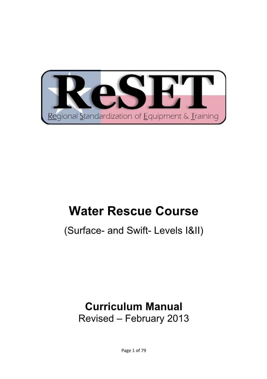 Water Rescue Course