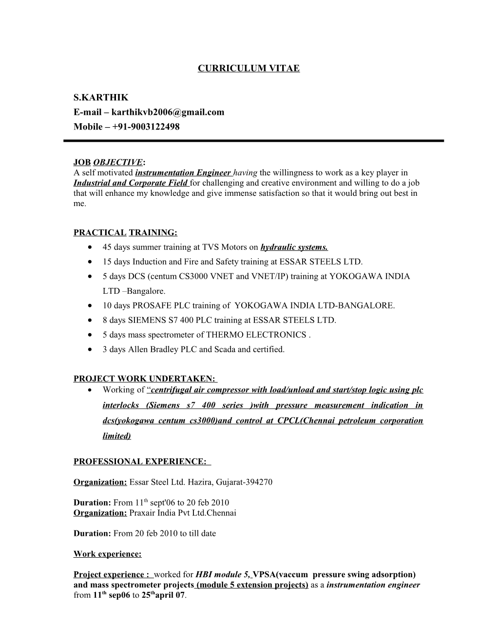 Curriculum Vitae s250