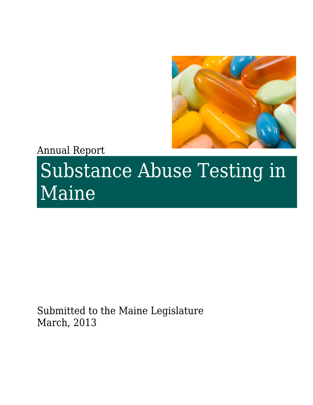 Submitted to the Maine Legislature