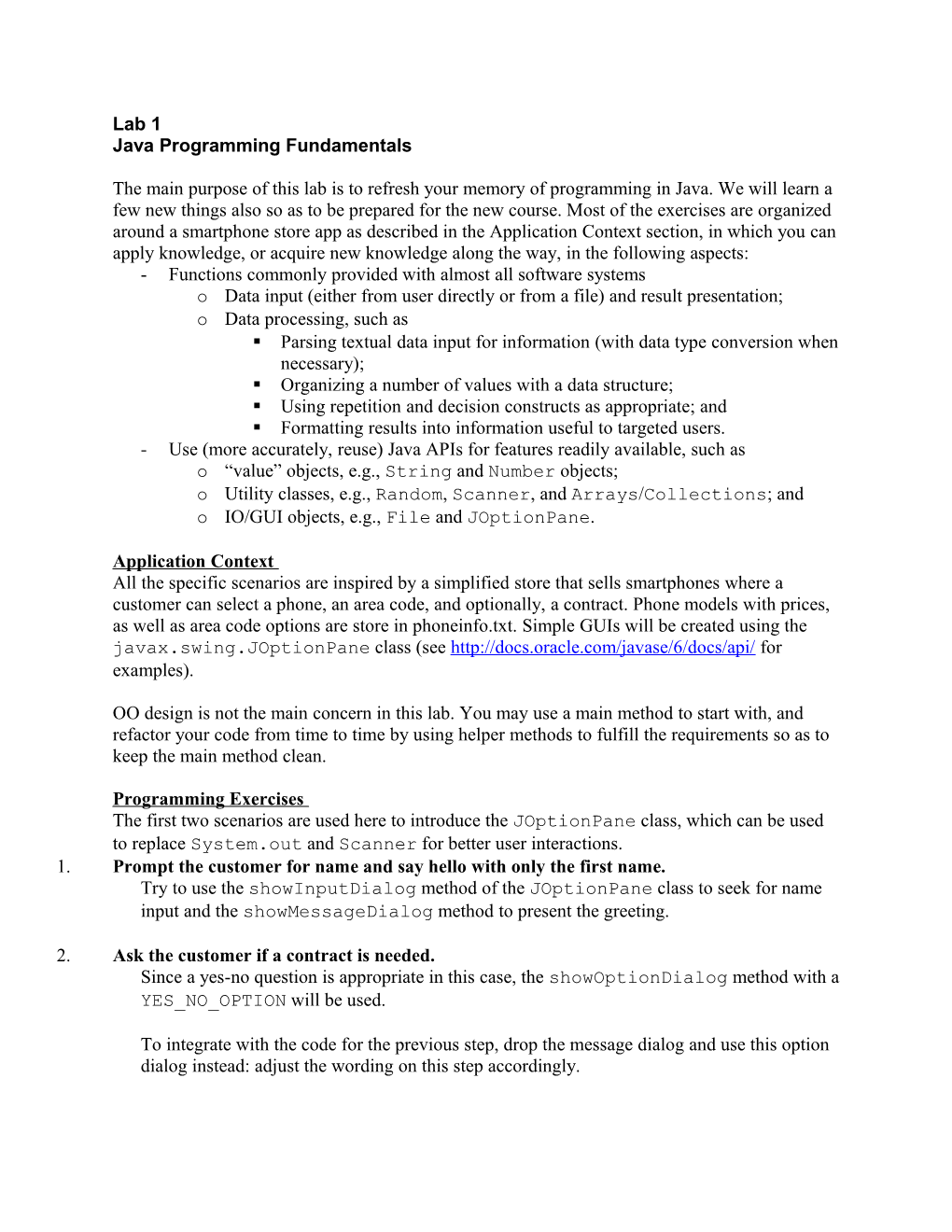 Java Programming Fundamentals