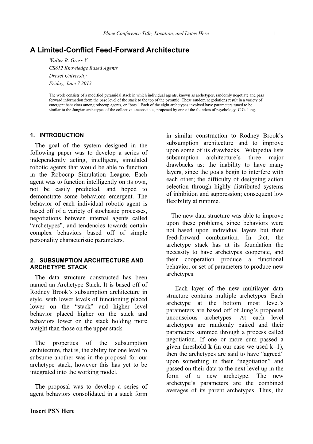 MS Word Template for SLAC Documents