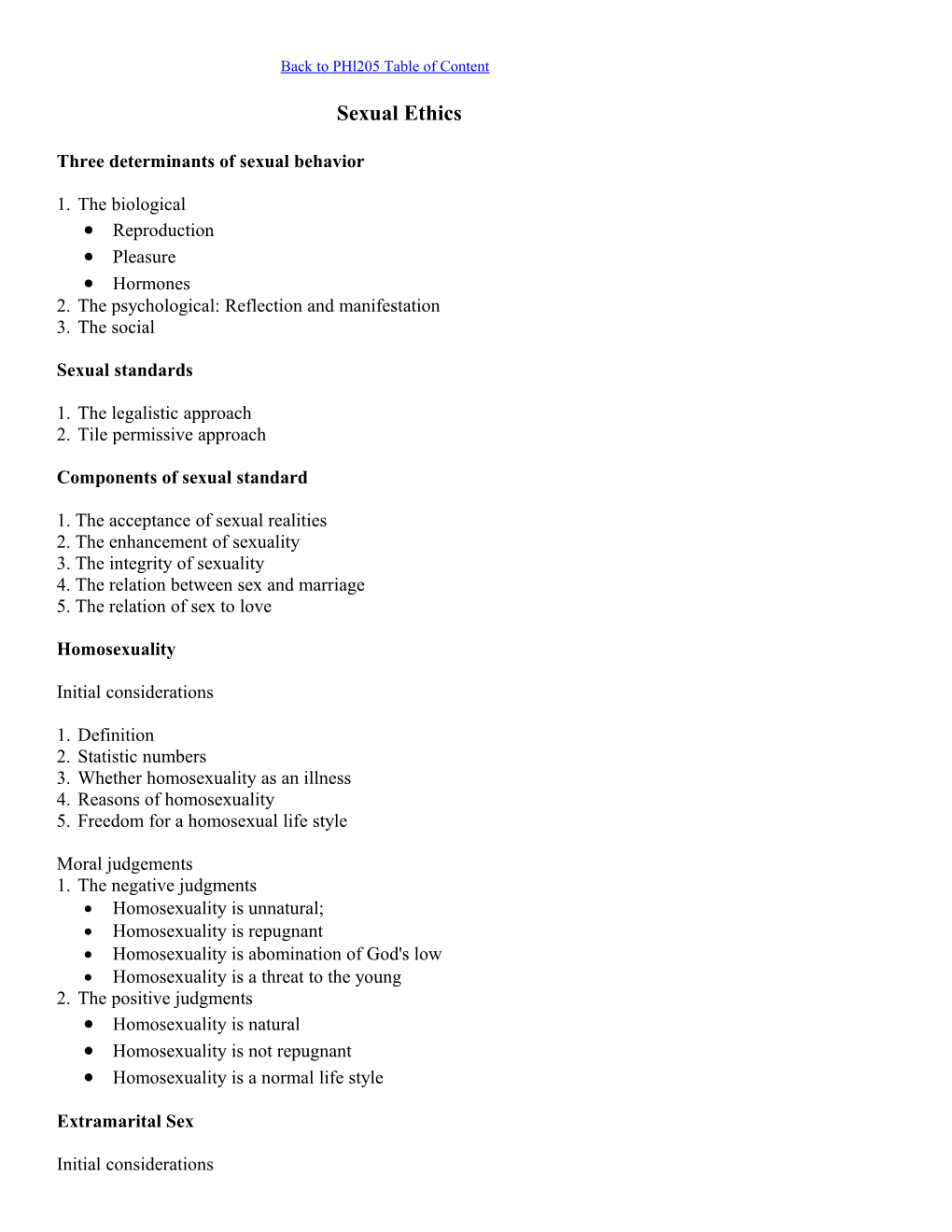 Three Determinants of Sexual Behavior