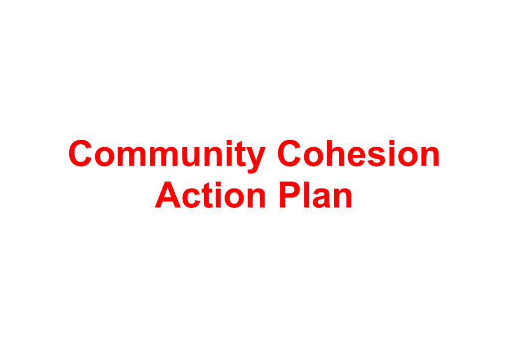 Community Cohesion Action Plan