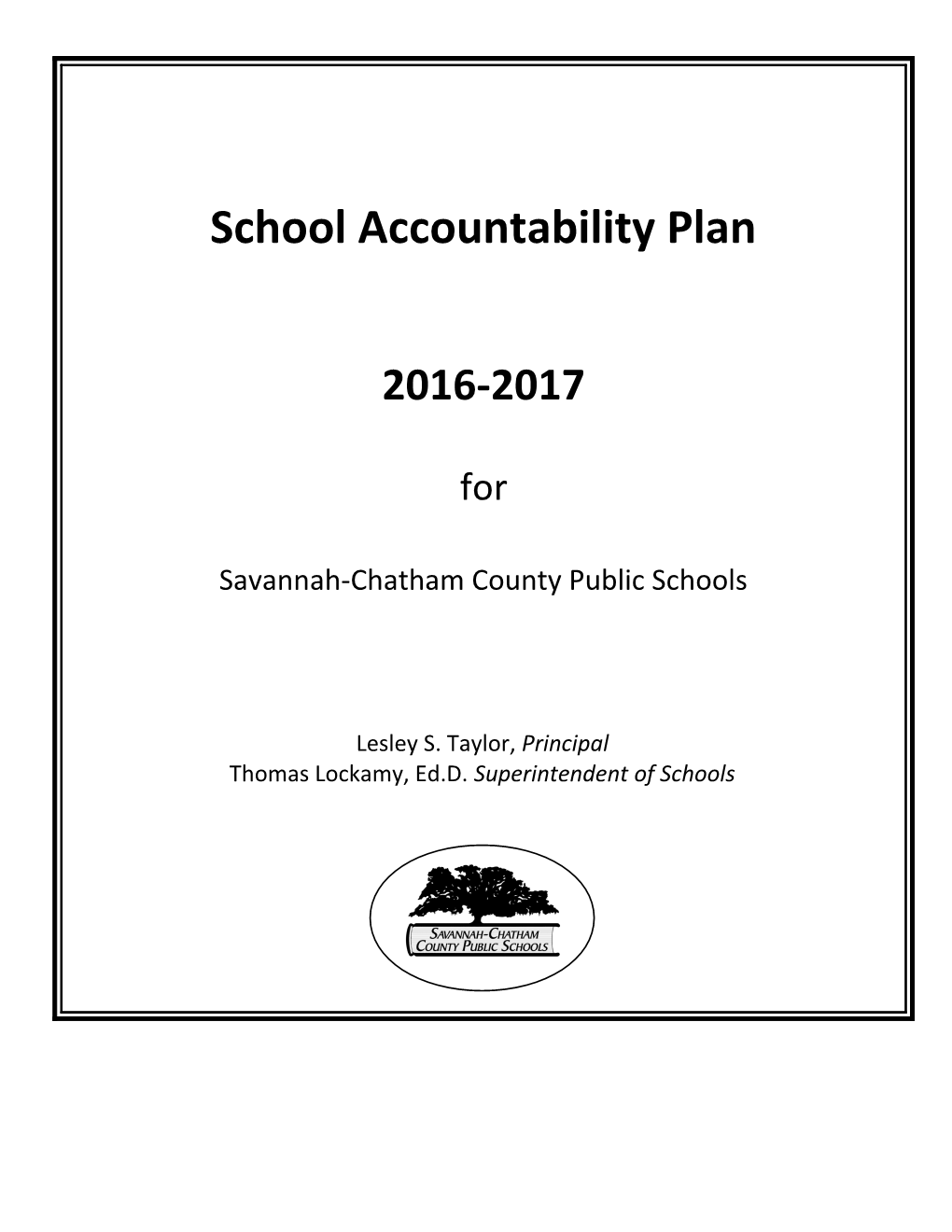School Accountability Plan