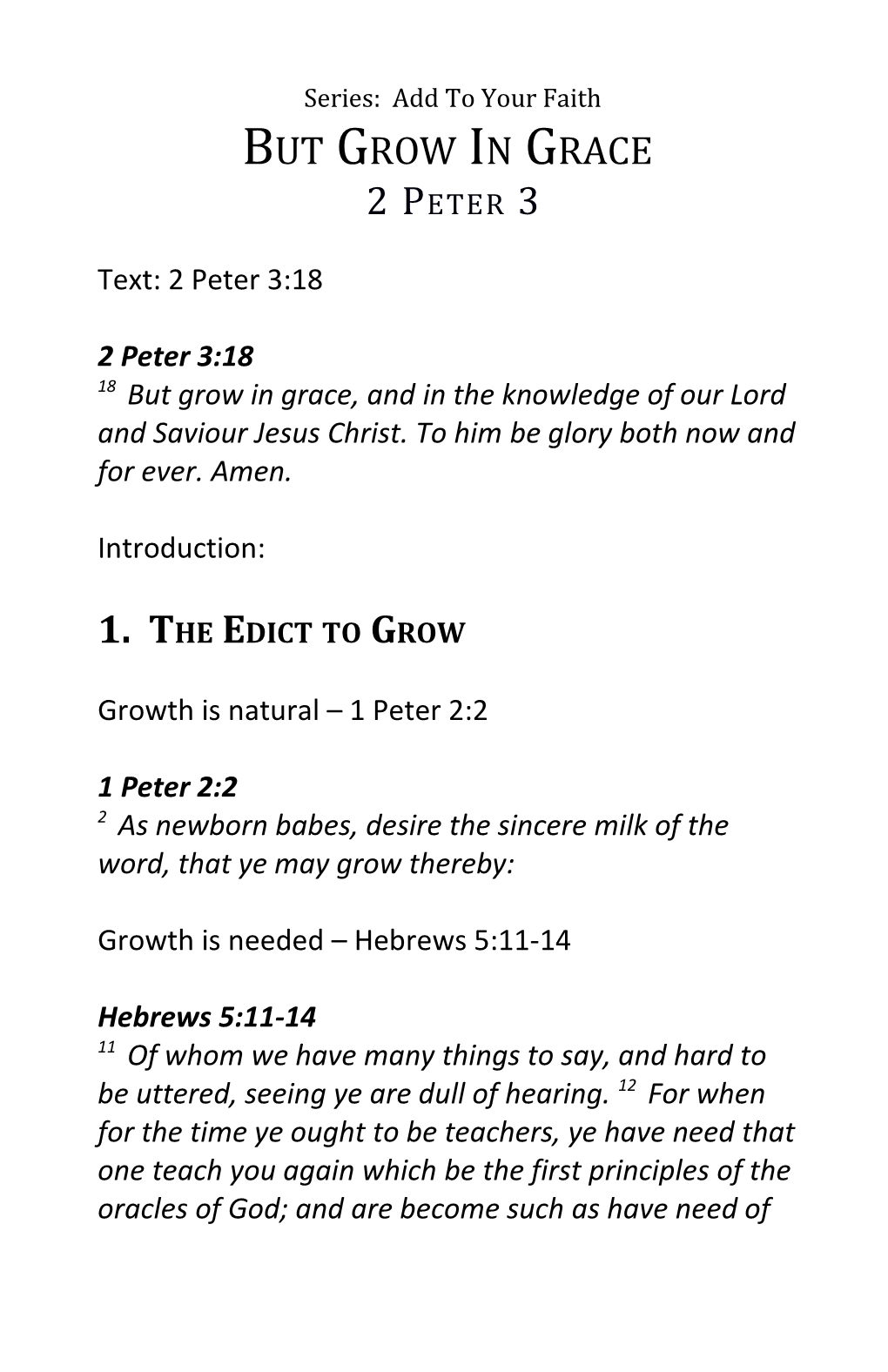 1. the Edict to Grow