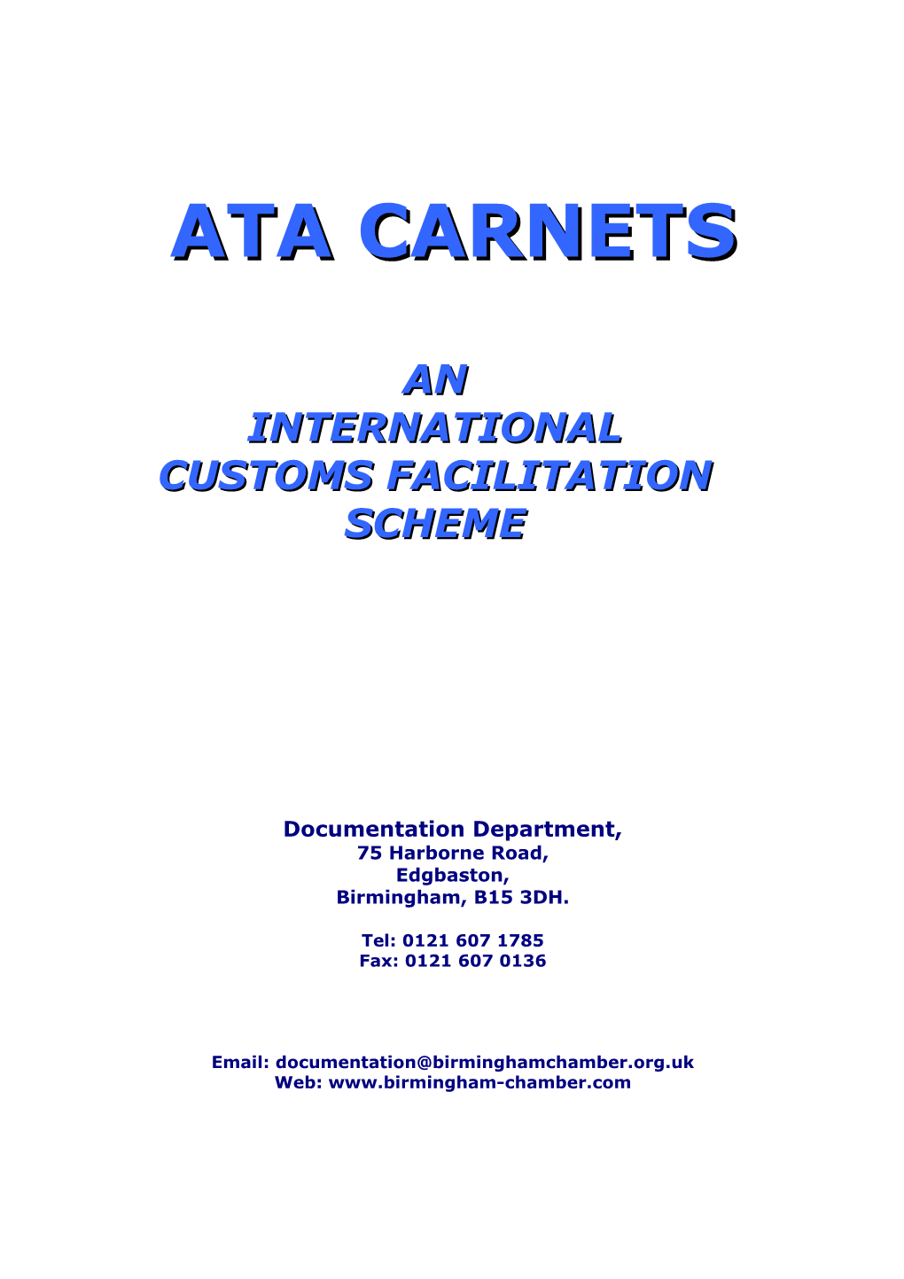 Customs Facilitation Scheme