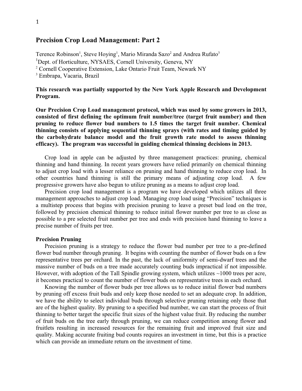 Precision Crop Load Management: Part 2