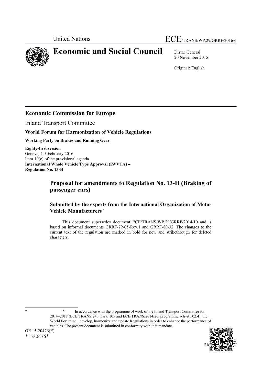 Economic Commission for Europe s20