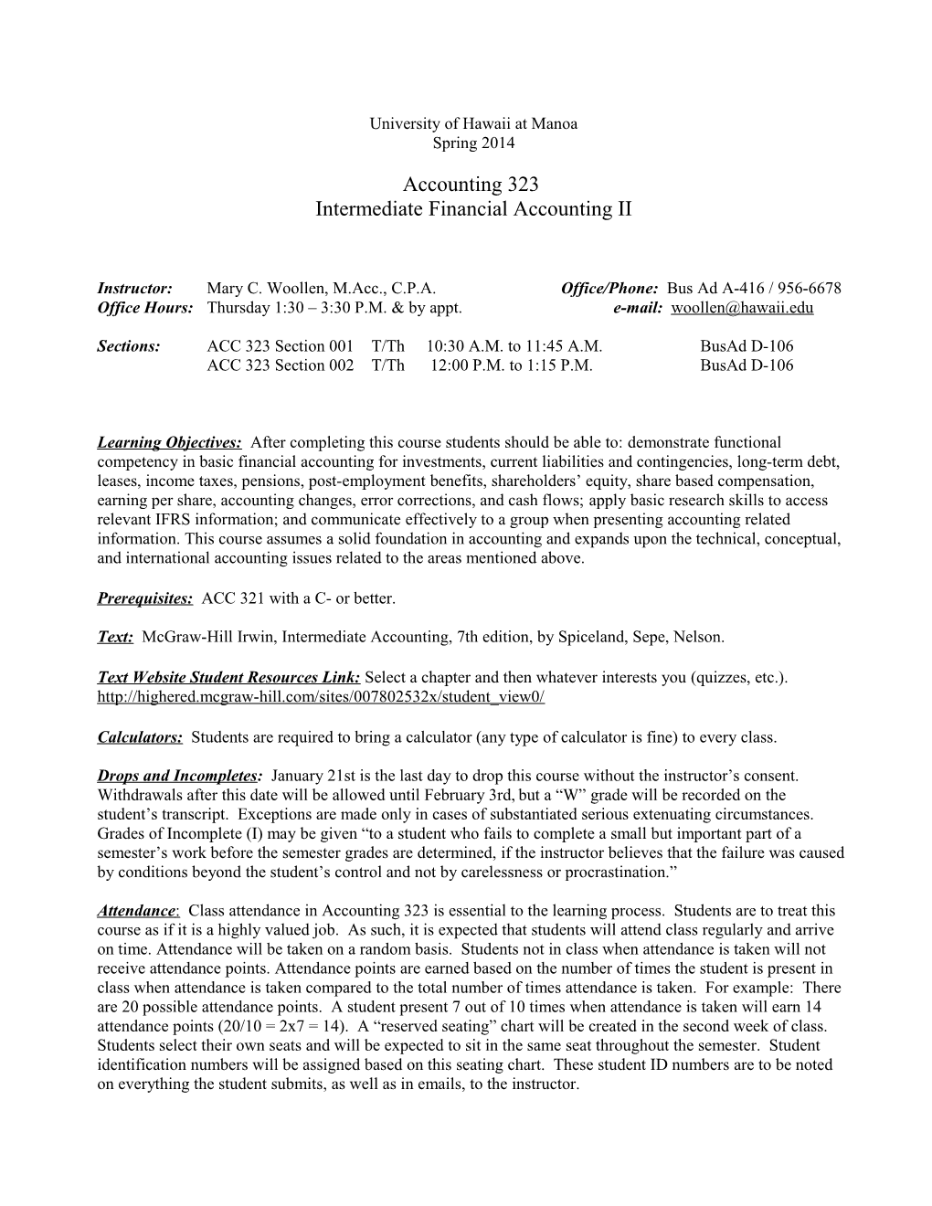 ACC 401 Federal Individual Income Taxation Section 1