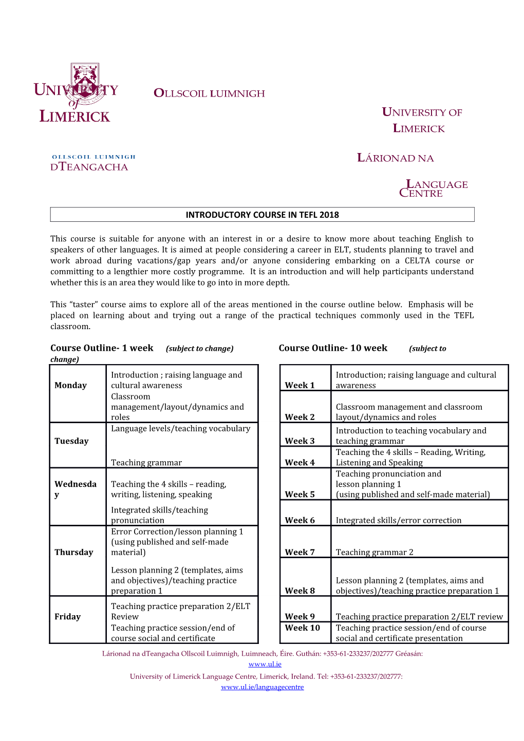 University of L Imerick