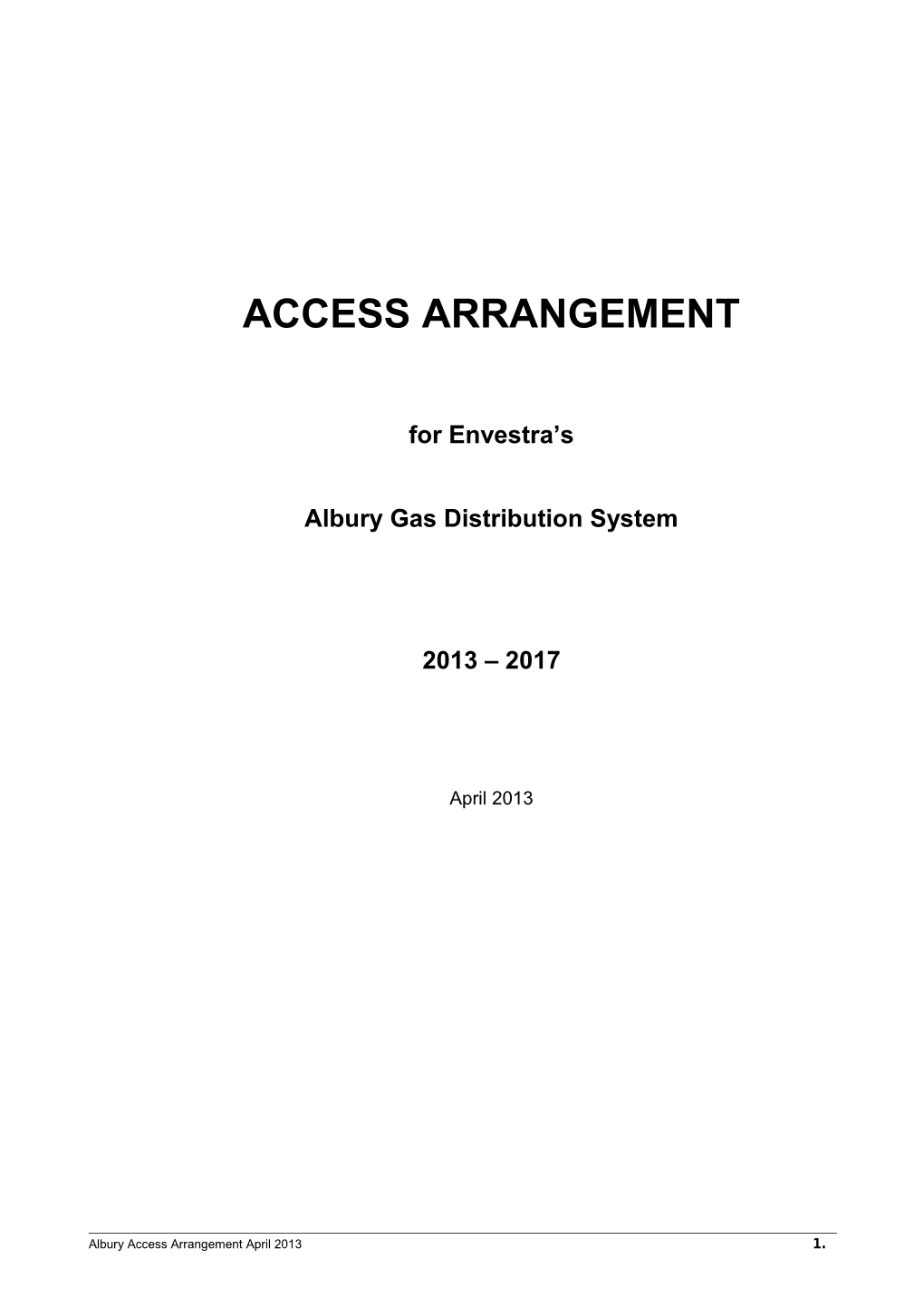 Access Arrangement