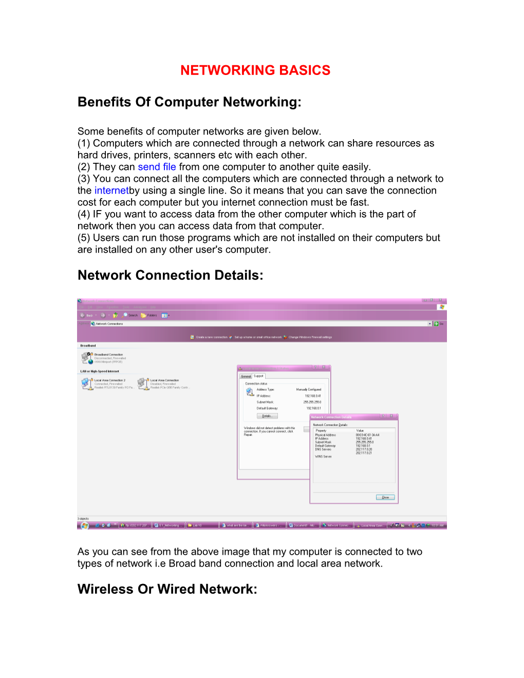 Benefits of Computer Networking