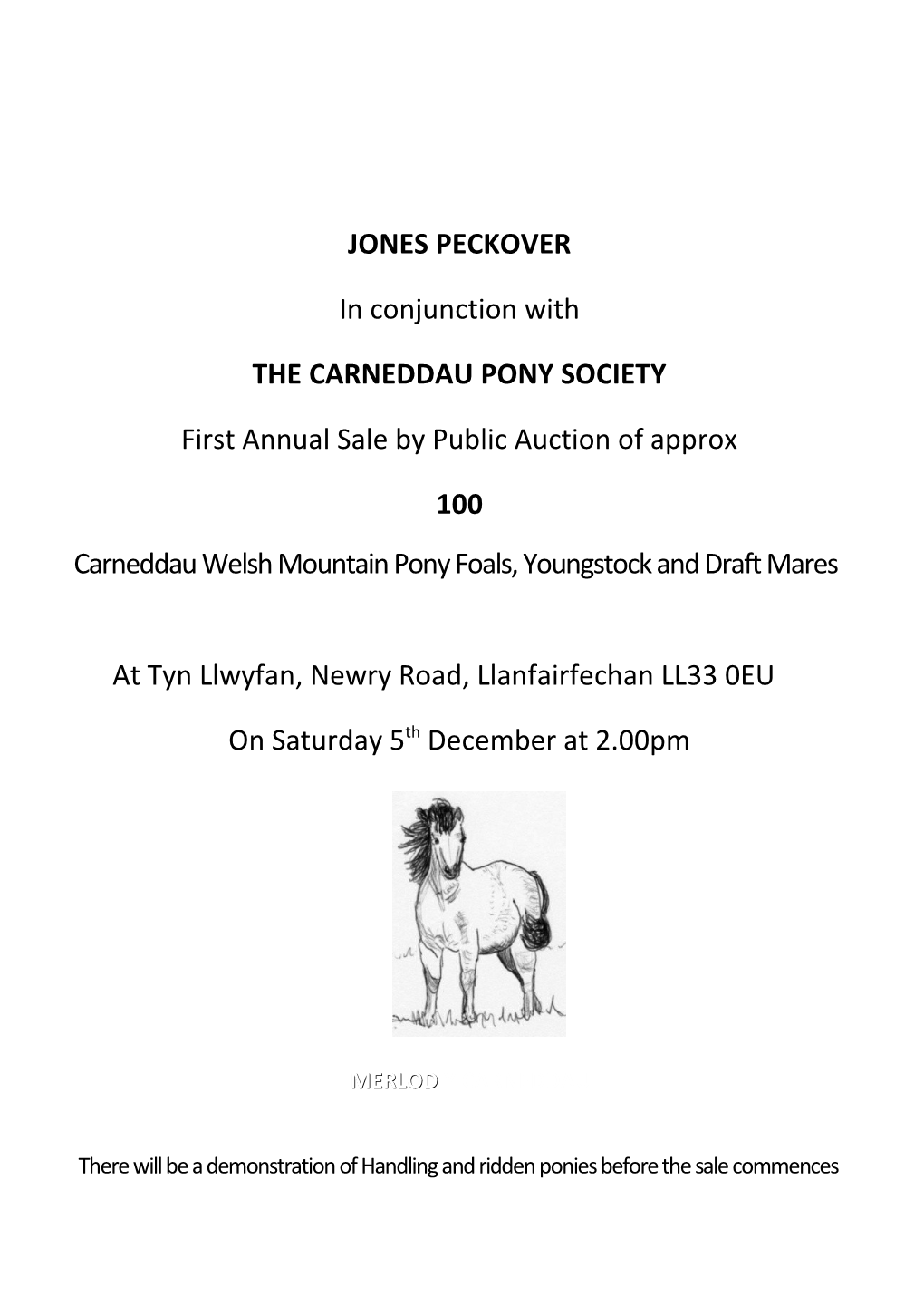 The Carneddau Pony Society