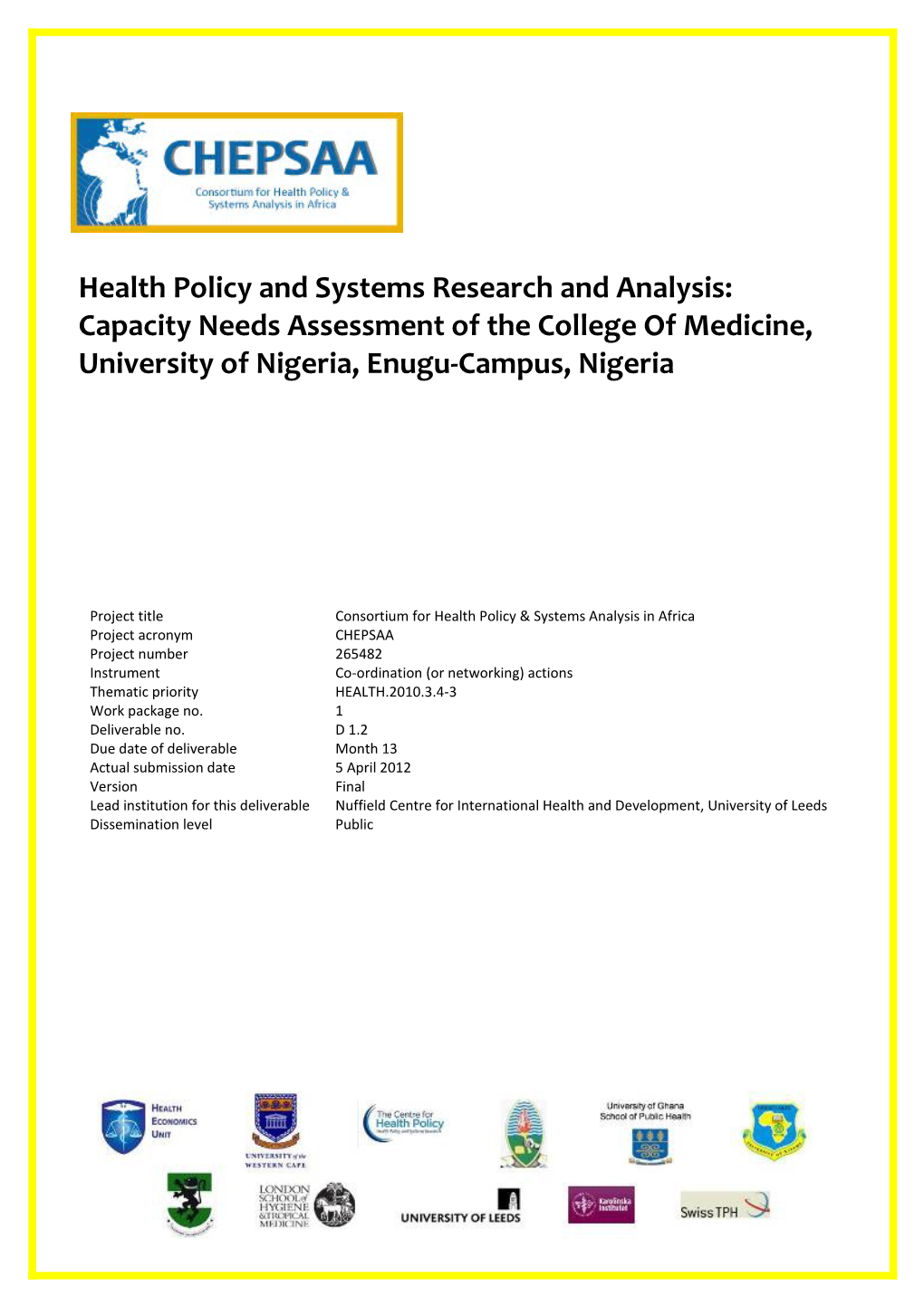 Mapping Document Draft