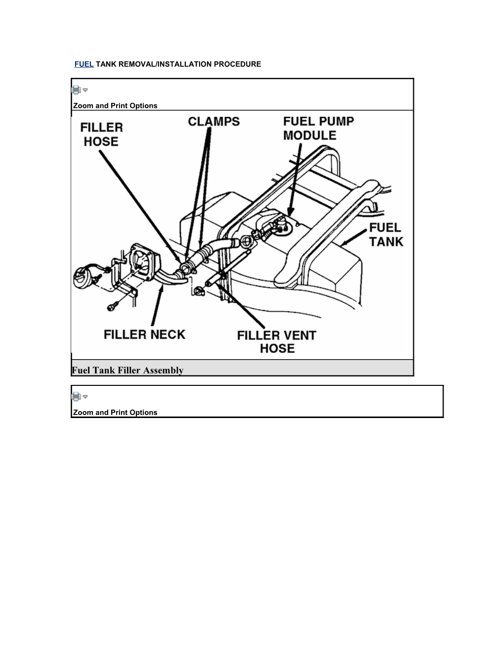 Fuel Tank Removal/Installation Procedure