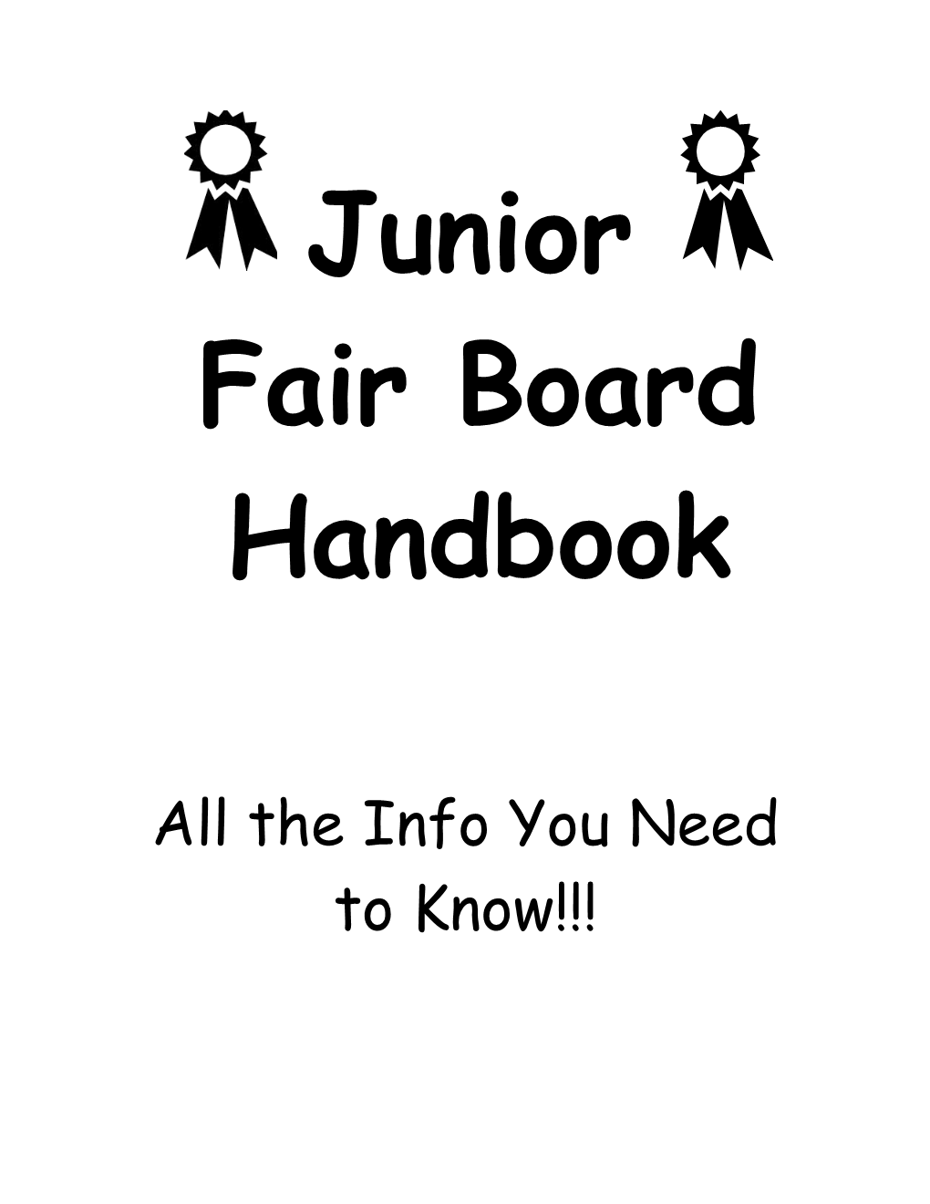 Junior Fairboard Handbook