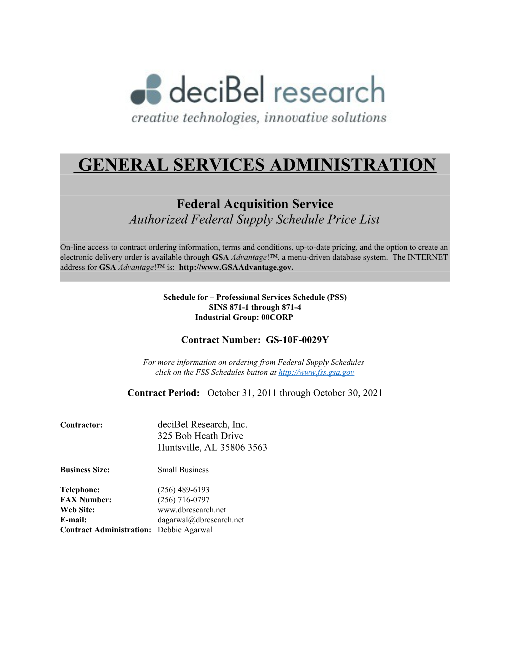 General Services Administration s2