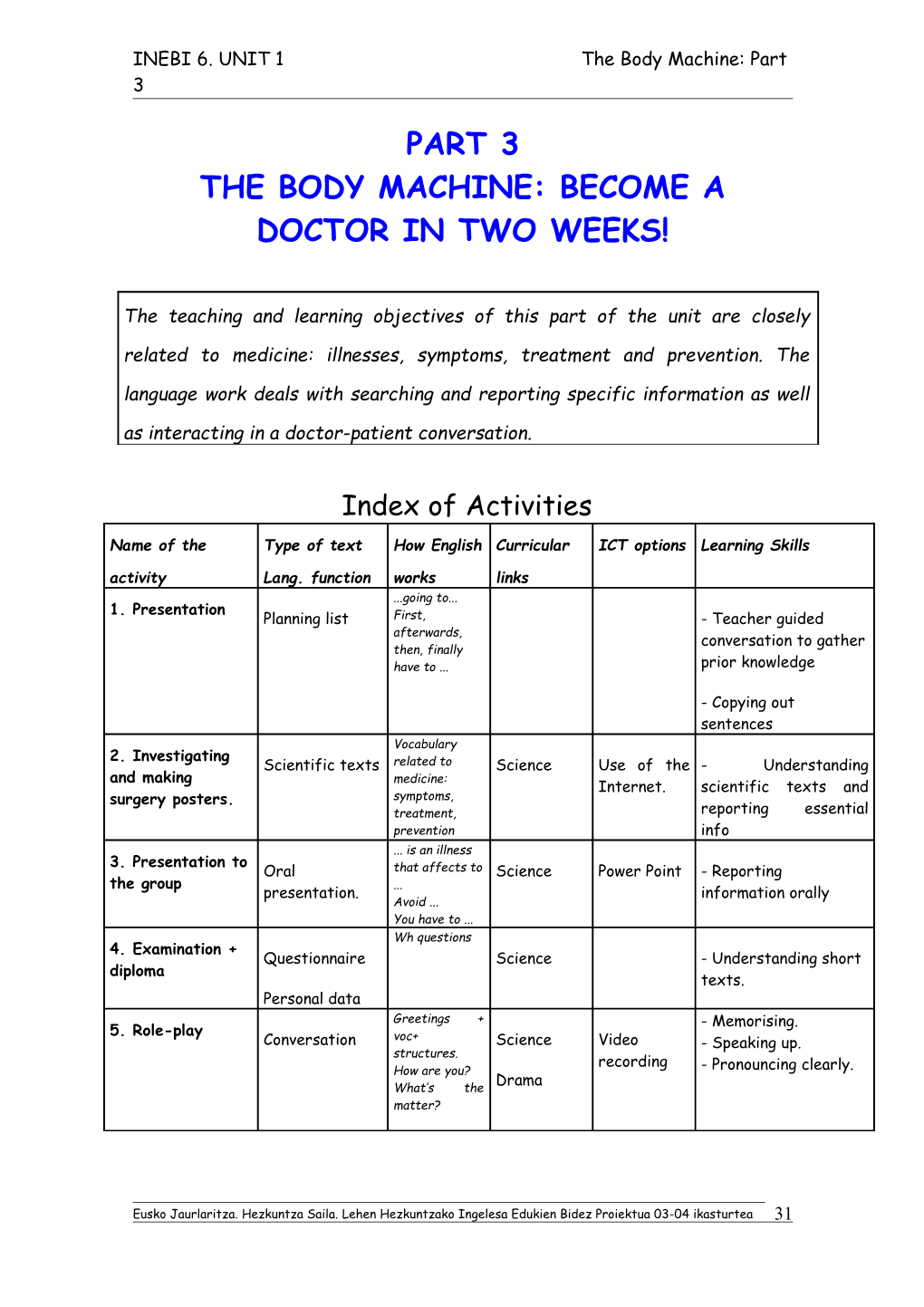 The Body Machine: Become a Doctor in Two Weeks!