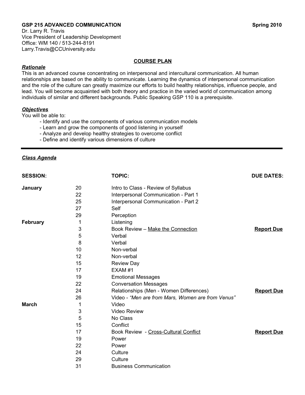 Gsp 215 Advanced Communication