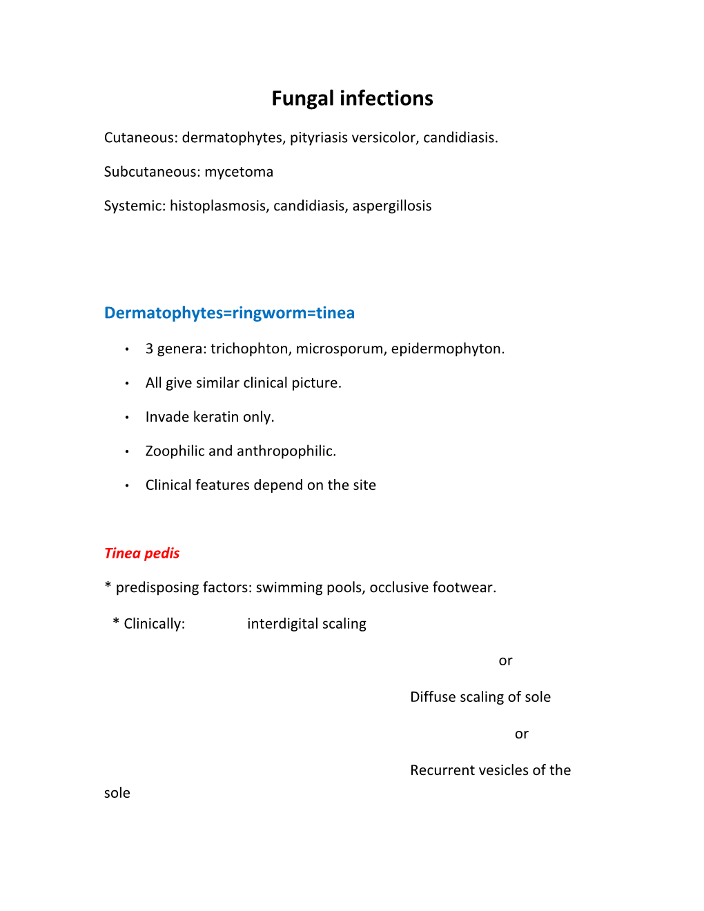 Fungal Infections