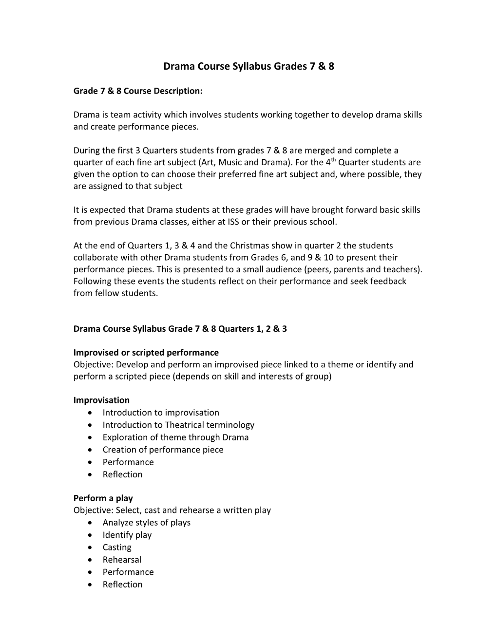 Middle School Math Scope and Sequence