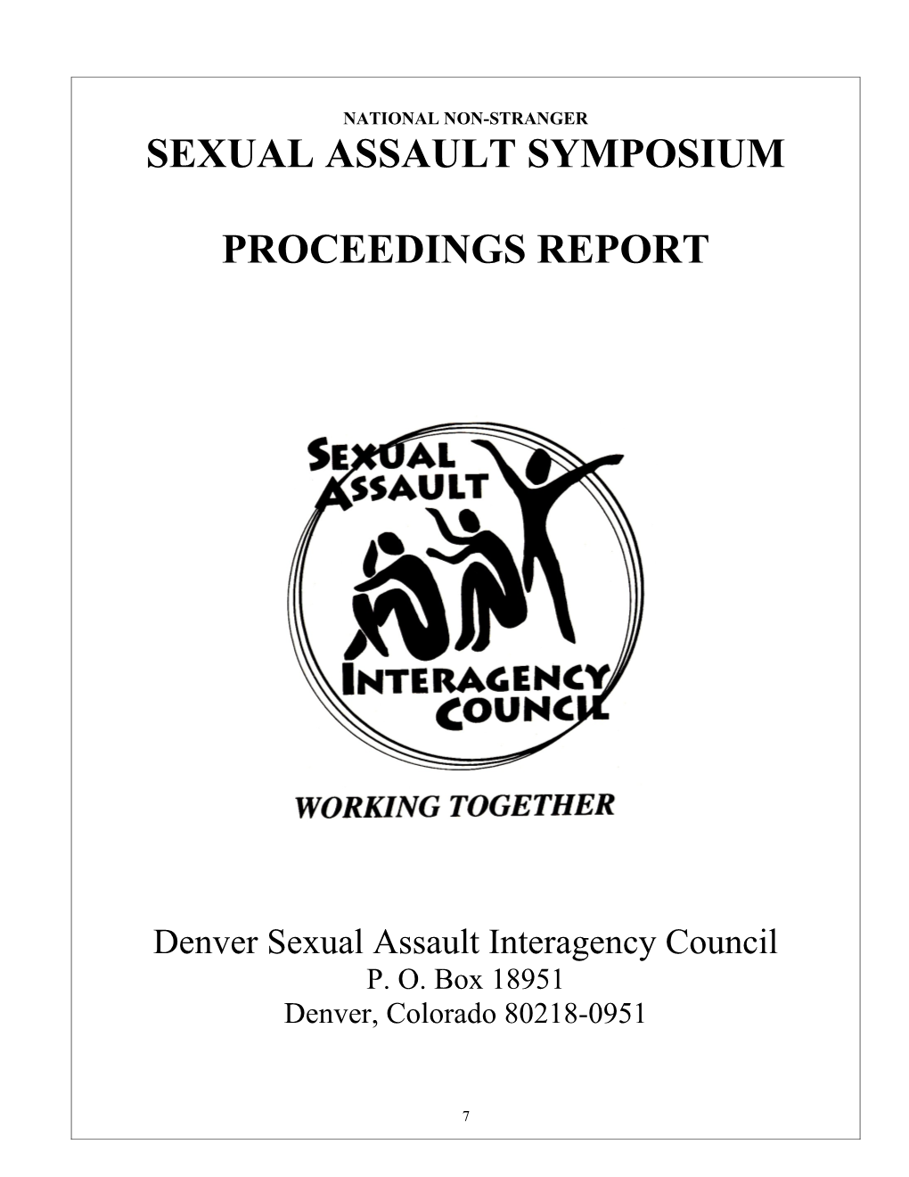 Symposium Proceedings Report