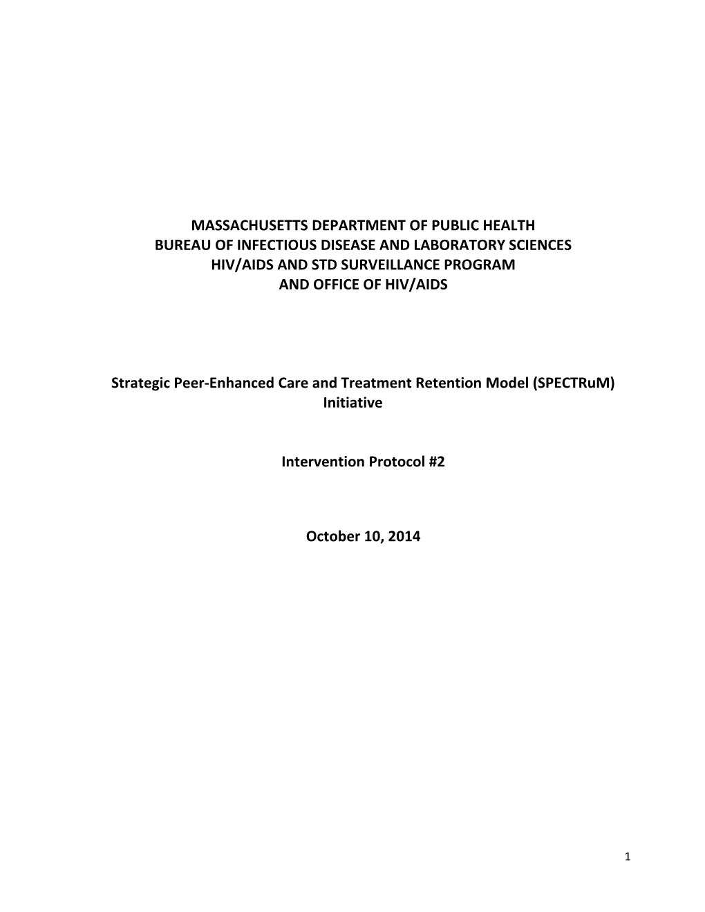 Spectrum Project Implementation Protocol - Strategy 2