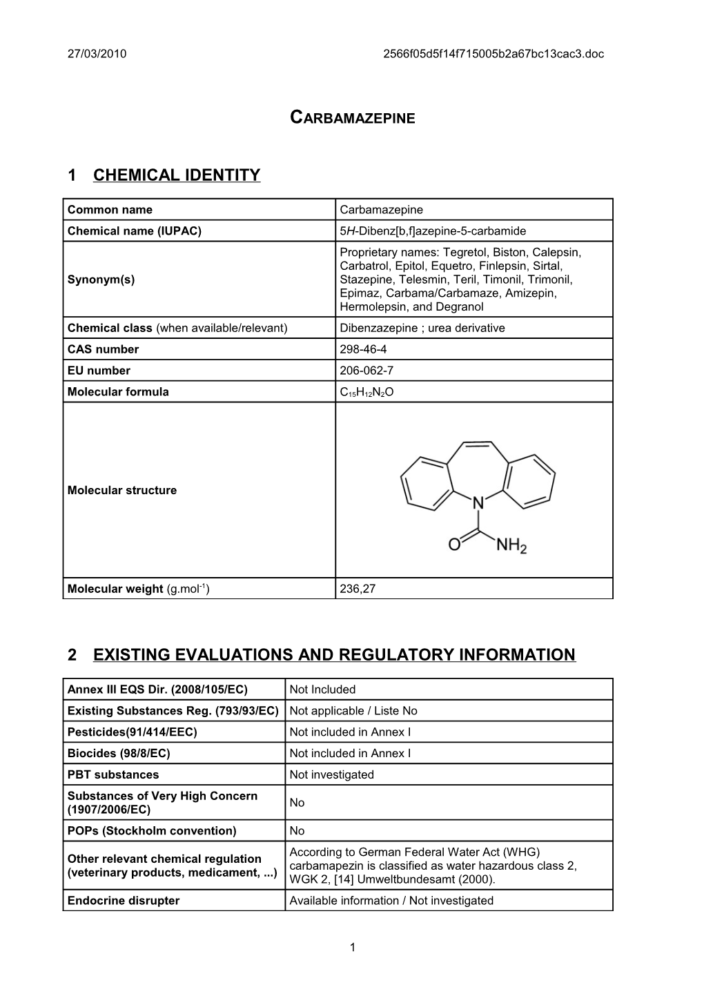 Name of the Substance s1