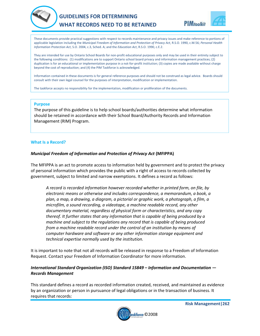 Municipal Freedom of Information and Protection of Privacy Act (MFIPPA)