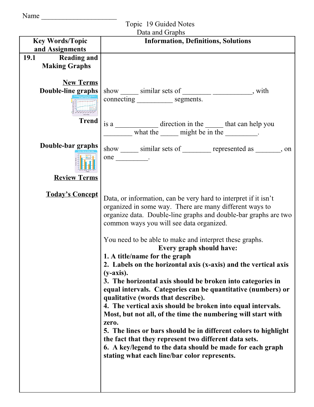 Topic 19 Guided Notes