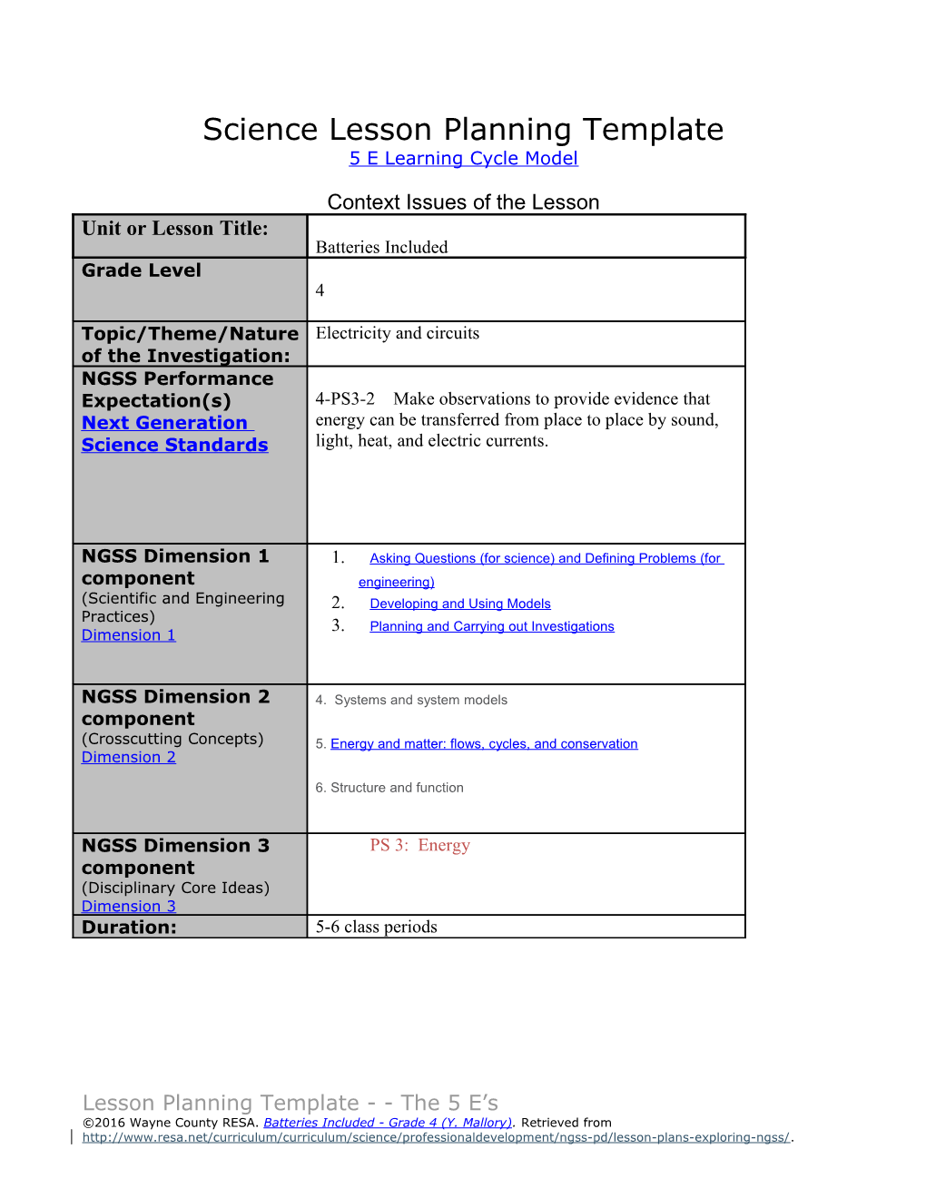 Science Lesson Planning Template s1