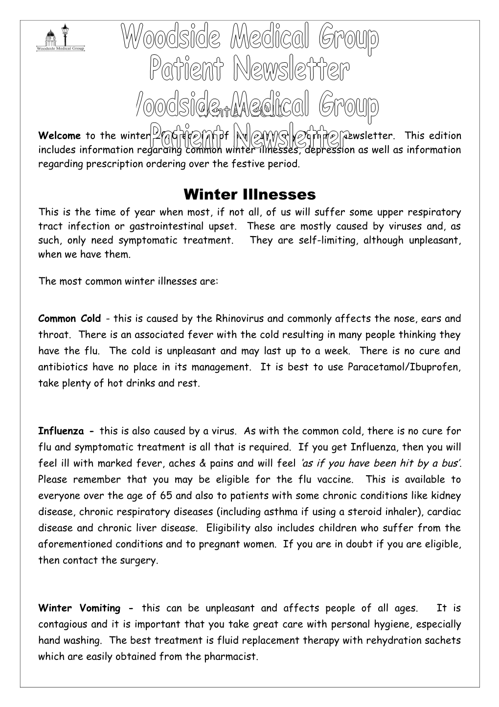 Winter Illnesses