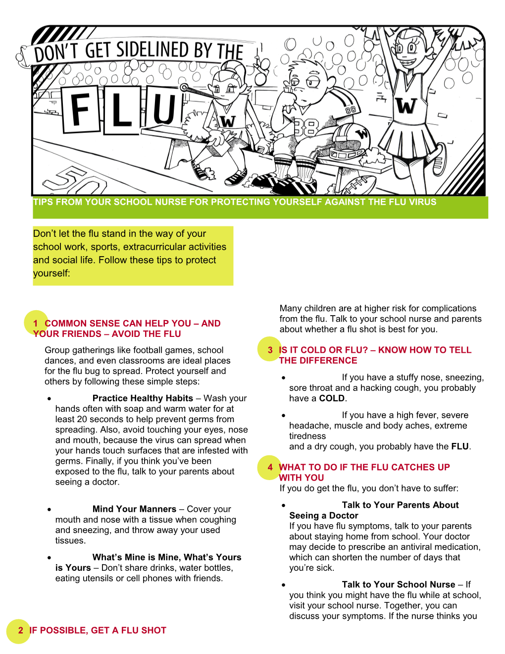 1 Common Sense Can Help You and Your Friends Avoid the Flu