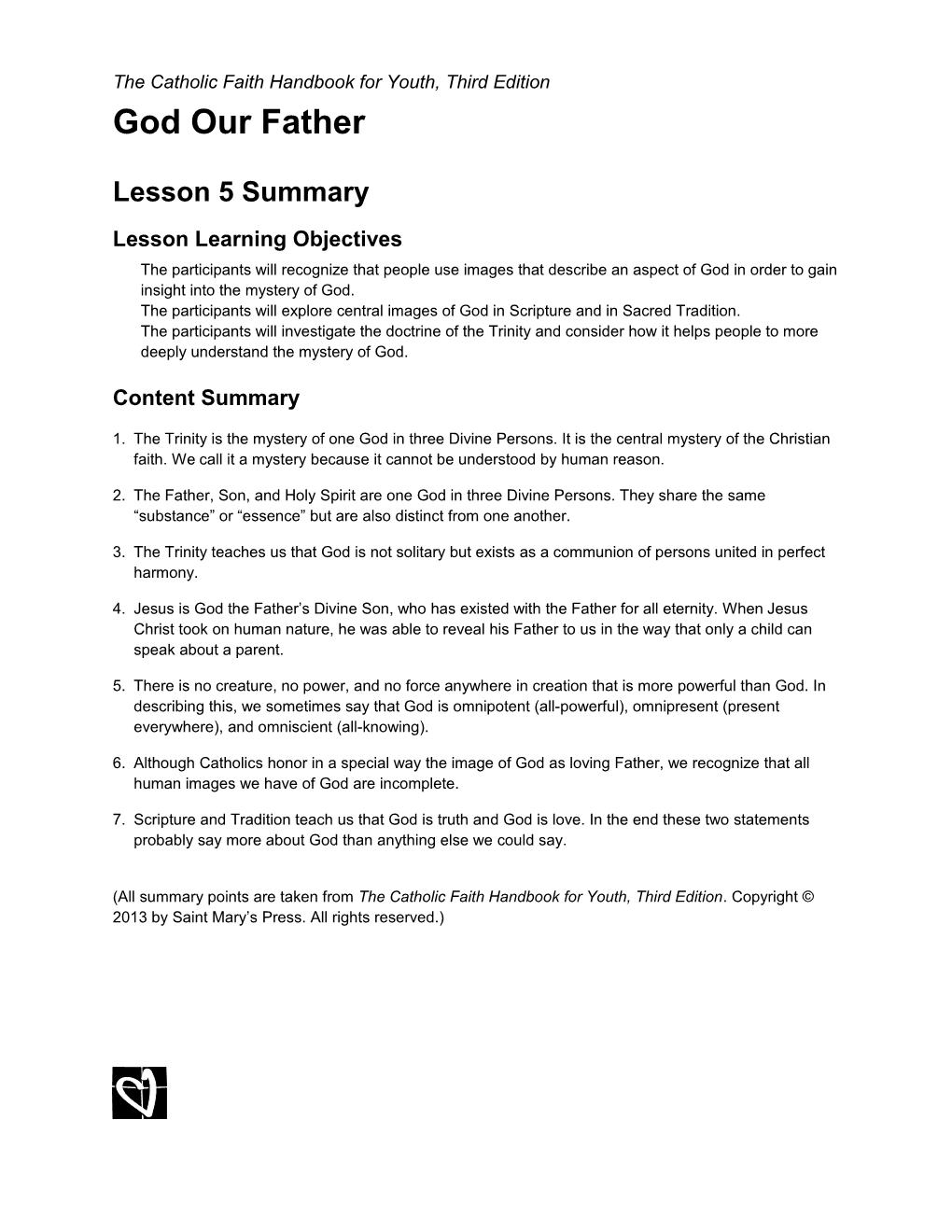 Lesson 5 Summary