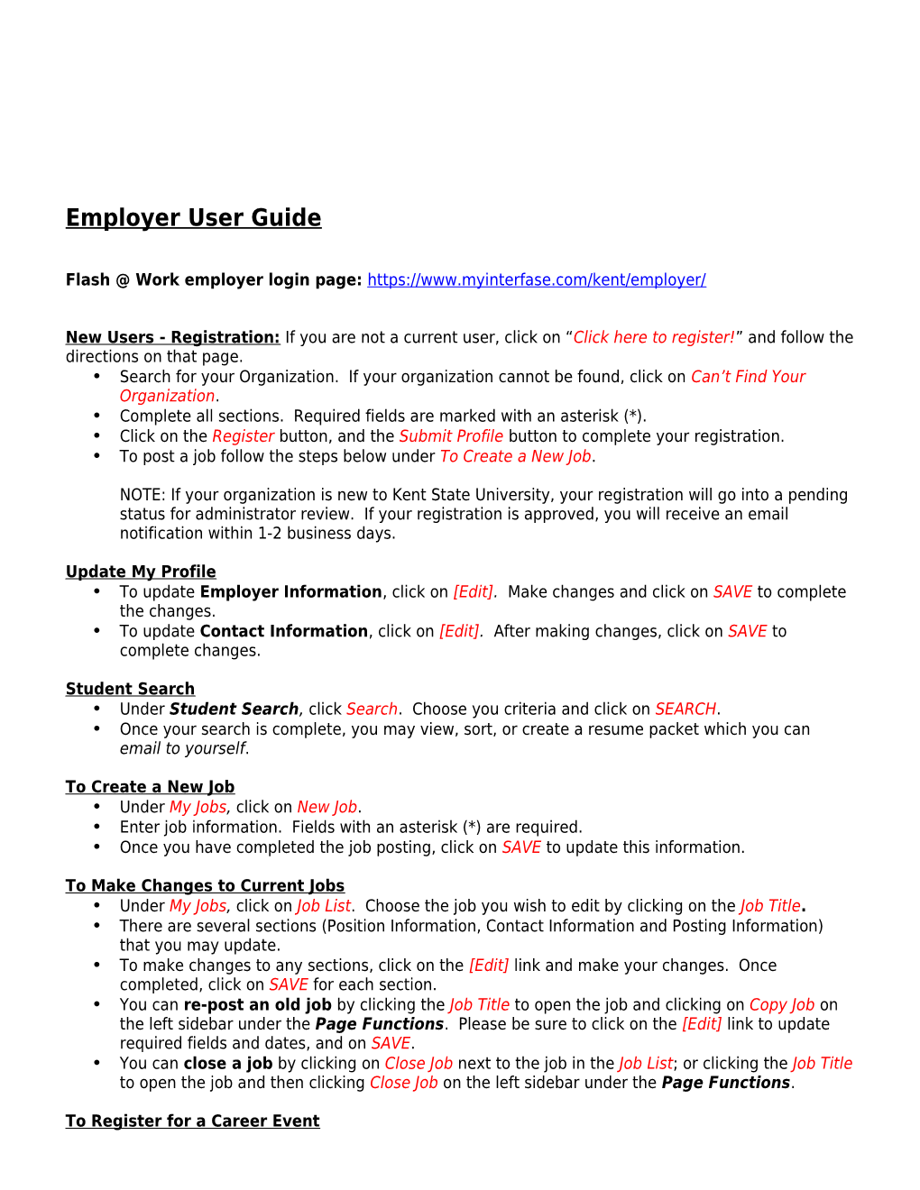 Employer User Guide