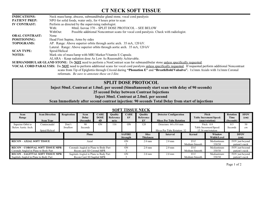 Ct Necksoft Tissue