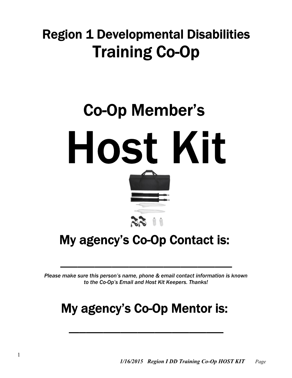 Region 1 DD Training Co-Op Host Kit s1