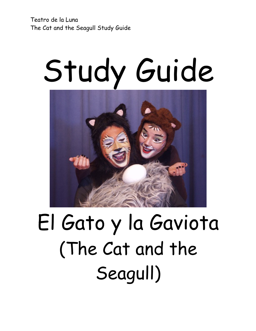 The Cat and the Seagull Study Guide
