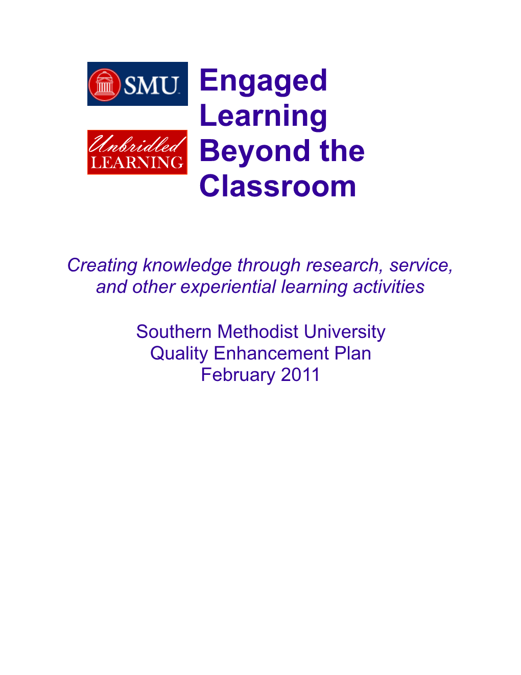 Creating Knowledge Through Research, Service, and Other Experiential Learning Activities