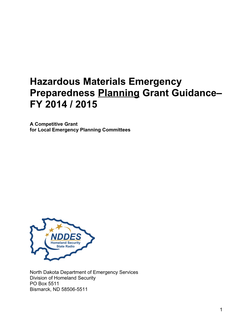 Hazardous Materials Emergency Preparedness Grant Program s2