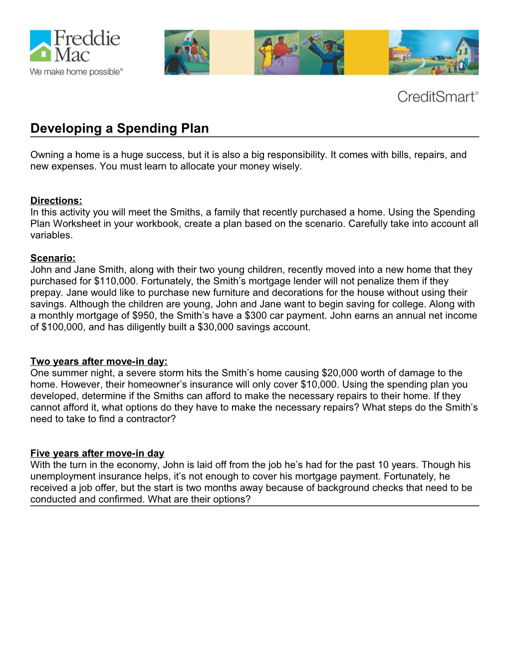 Module 12: Developing a Spending and Savings Plan