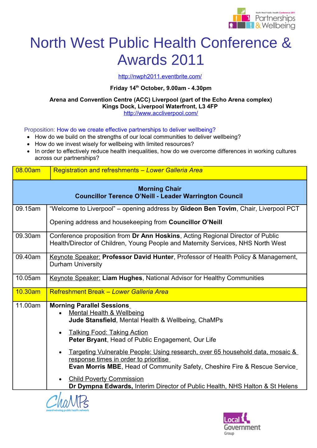 9Th Annual North West Public Health Conference