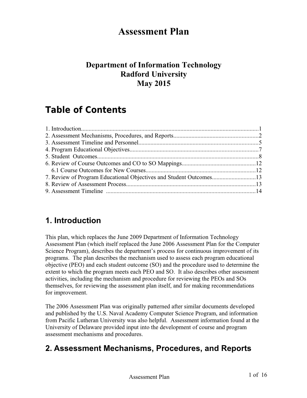 Department of Information Technology