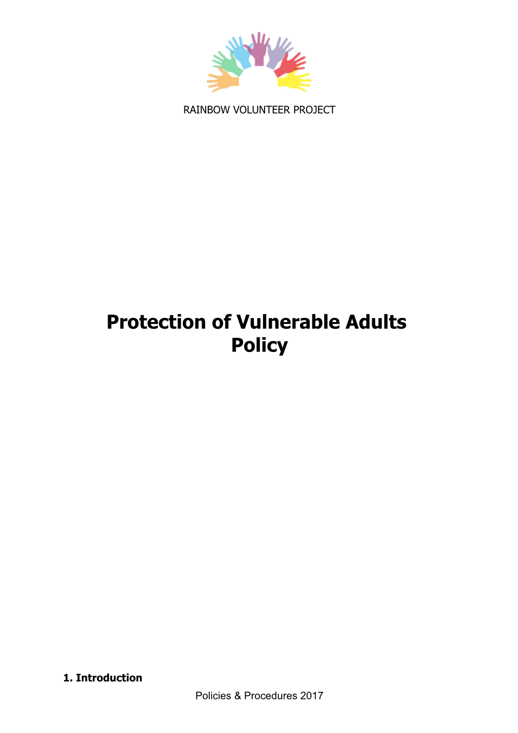 Protection of Vulnerable Adults Policy