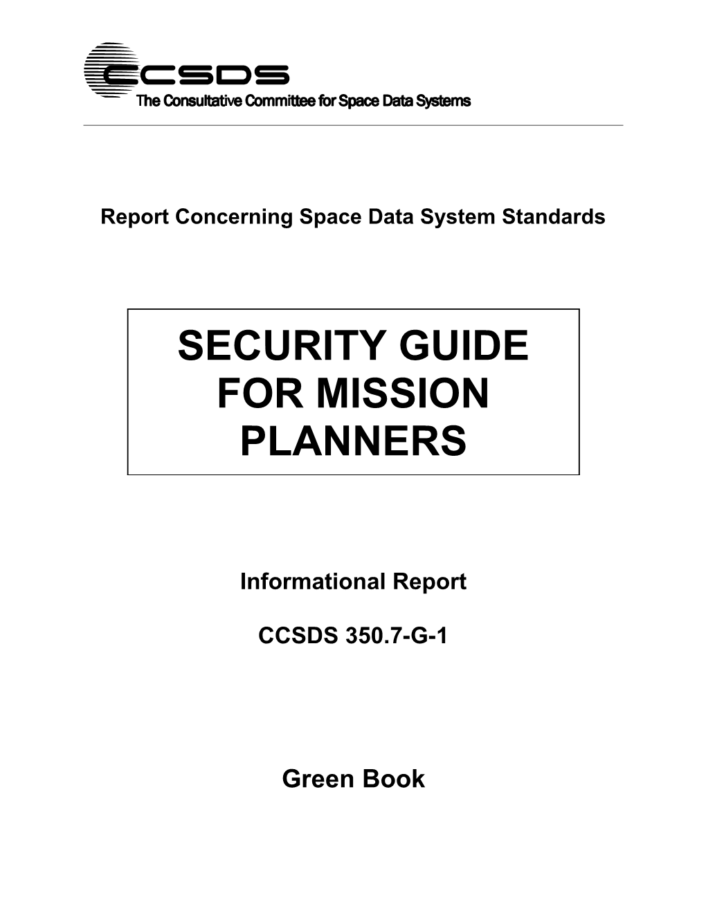 Report Concerning Space Data System Standards