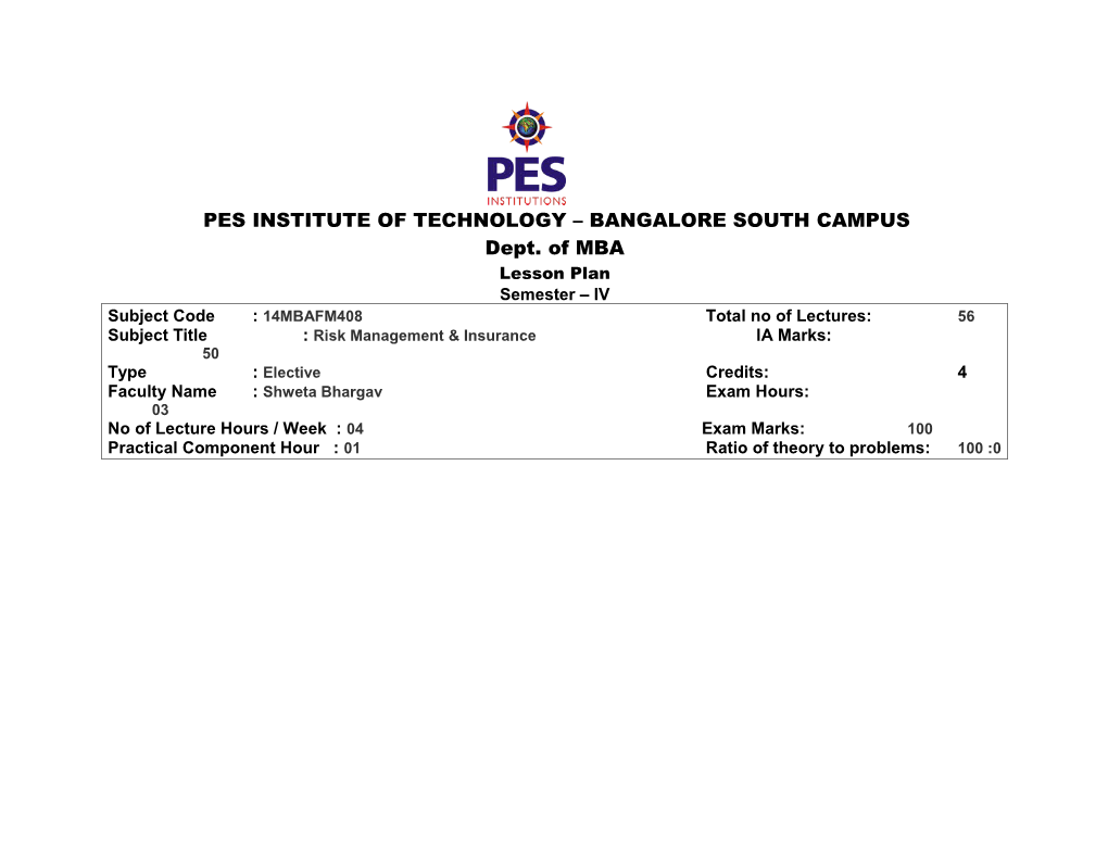 PES School of Engineering