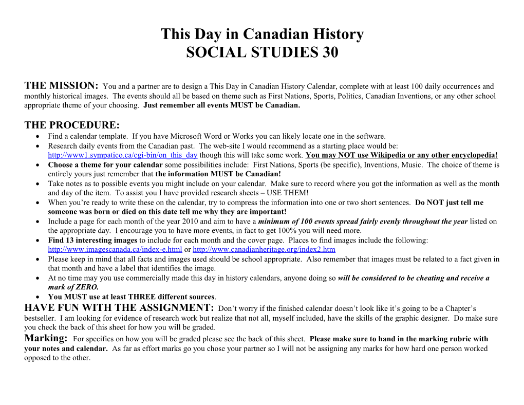 This Day in Canadian Aboriginal History