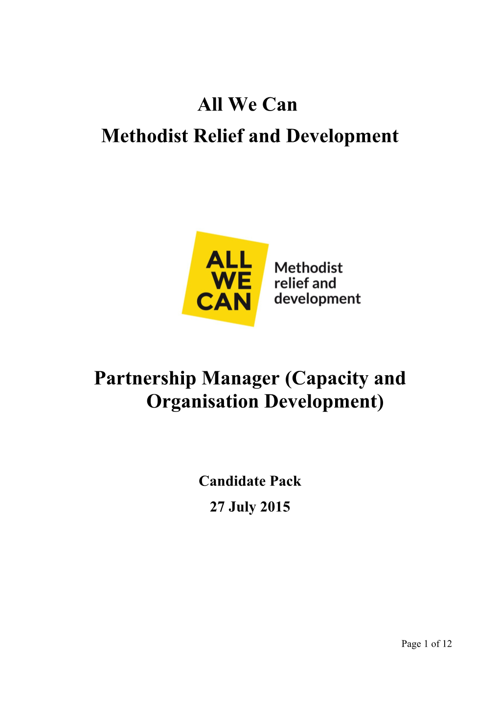 Methodist Relief and Development