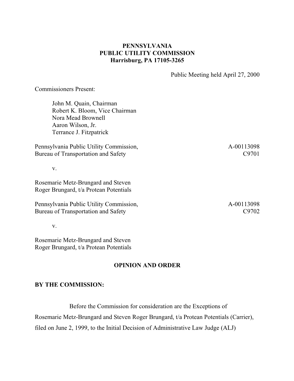 Public Utility Commission s29